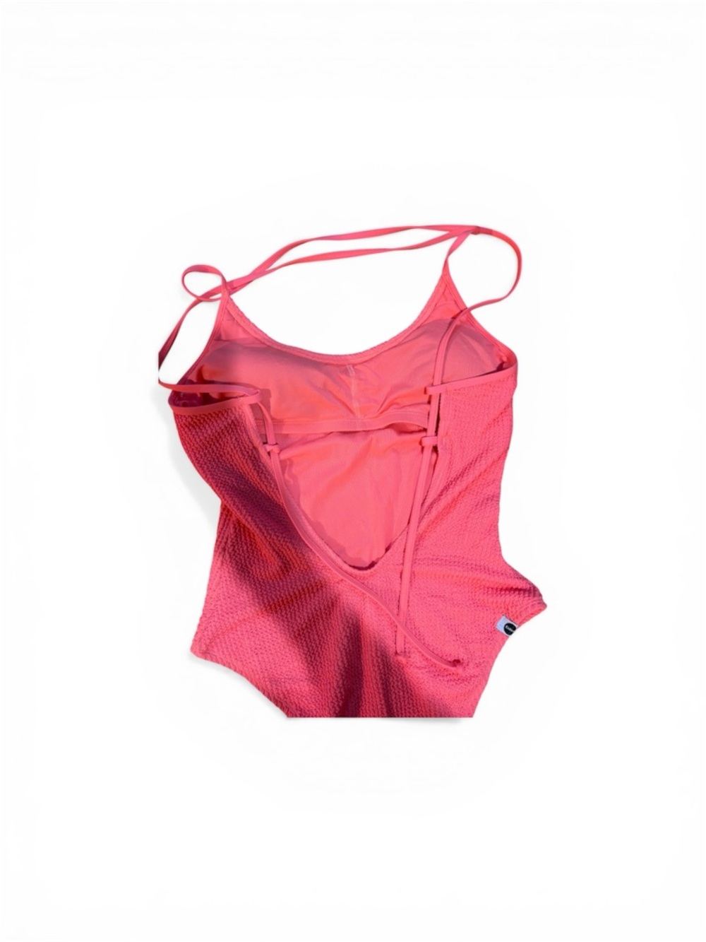 Women's Pink One-Piece Swimsuit with Adjustable Straps - Picture 4 of 5